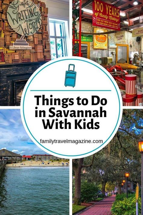 Things to do in Savannah GA with kids including the Juliette Gordon Low birthplace, Tybee Island, City Market, and more. #ad #savannah #georgia Savannah Georgia Vacation, Midwest Vacations, Tybee Island Georgia, Georgia Vacation, Visit Savannah, Kids Things To Do, Georgia Travel, Family Destinations, Family Vacation Destinations