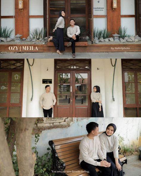 Foto Couple @nafeliphoto Casual Street Prewedding, Prawedding Konsep Outdoor Casual, Casual Prewedding Outdoor, Prewed Casual Outdoor, Outdoor Prewedding Ideas, Street Prewedding, Prewed Casual, Casual Prewedding, Photo Prewedding