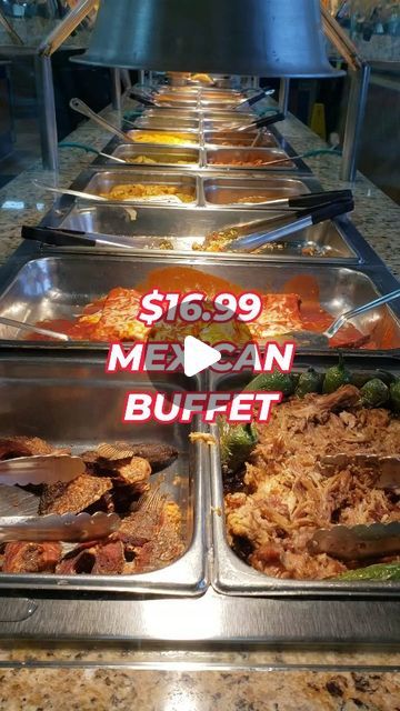 Steve Cha | LA • OC on Instagram: "$16.99 Mexican buffet all you can eat @guadalajaragrillbp . This Mexican restaurant in Baldwin Park has a daily buffet with over 50 items, including tacos, chicharrones, enchiladas and more.  Don't miss this ayce buffet experience!  #foodreels #foodreview #foodtour #allyoucaneat #ayce #buffets #lafood #mexicancuisine #cheapeats" Mexican Buffet Ideas, Mexican Food Buffet, Tomatillo Recipes, Mexican Buffet, Hot Tamales, La Food, Cheap Eats, Buffet Food, Tamales