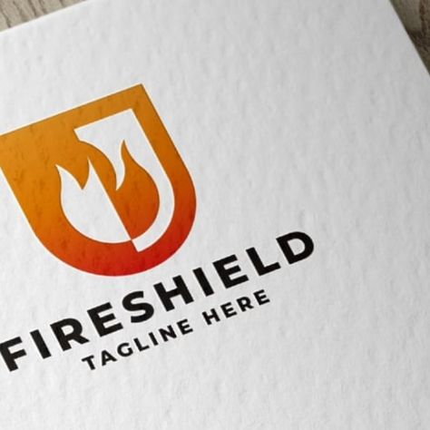 Fire Shield Pro Logo Template Fire Protection Logo, Protection Logo, Shield Logo, Fire Protection, Logo Templates, Web Design, Logo Design, ? Logo, Design