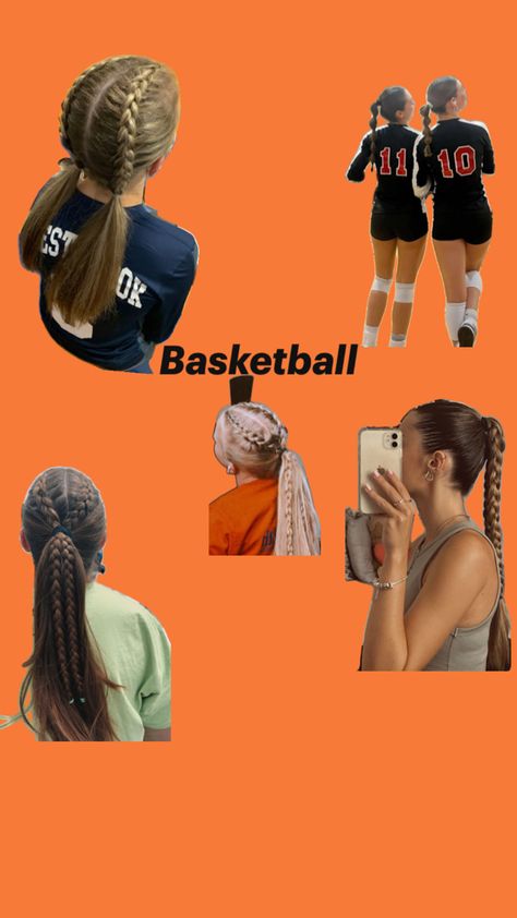 For a basketball Basketball Hair, Basketball Hairstyles, Sport Hair, Game Day Hair, A Basketball, Favorite Hairstyles, Hairstyles For School, Hair Tutorial, Hair Inspo