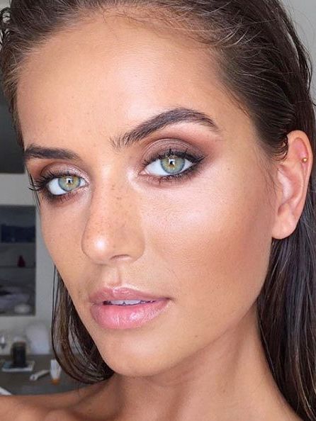 Brown Smokey Eye Makeup, Bronze Makeup Look, Amazing Wedding Makeup, Brown Smokey Eye, Brown Smokey, Makeup Tip, Wedding Makeup Tips, Make Up Inspiration, Bronze Makeup