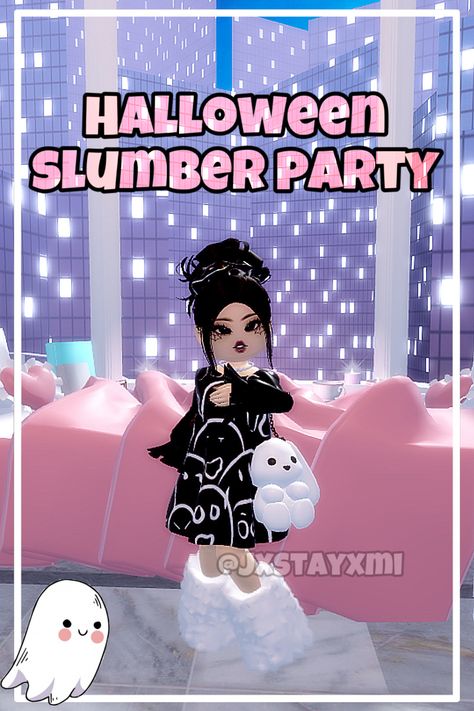 Royal Slumber Party Royale High, Royal Slumber Party, Halloween Slumber Party, Slumber Party Outfit, Royals High, Sunset Island, Trisha Paytas, Aesthetic Roblox Royale High Outfits, Dream School