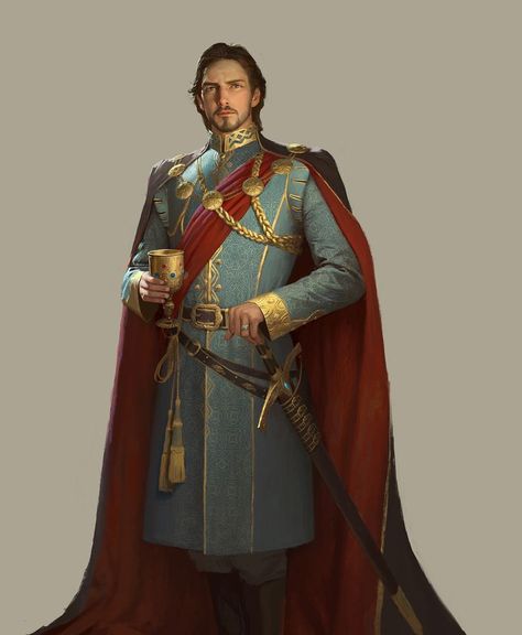 military leader / aristocrat  male character for DnD / Pathfinder Arte Steampunk, Human Male, Fantasy Male, Fantasy Rpg, Fantasy Inspiration, Medieval Fantasy, Dnd Characters, Fantasy Artwork, Character Portraits