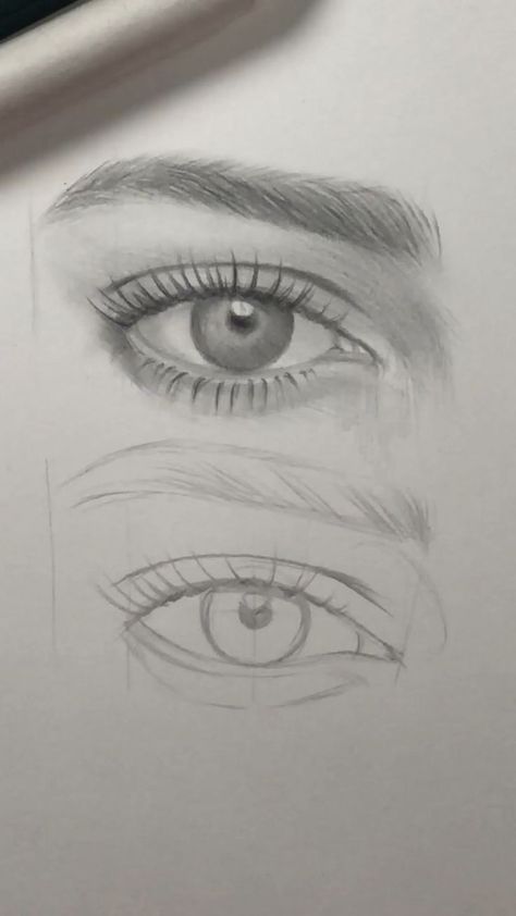 Draw An Eye, Easy Pencil Drawings, Pencil Sketch Drawing, Eye Drawing Tutorials, Drawing Eyes, Art Sketches Pencil, Drawing Faces, Pencil Drawings Easy, Art Drawings Sketches Pencil