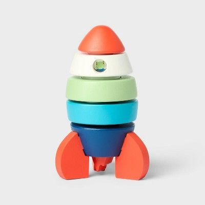 Wooden Rocket Stacking Toy - 8pc - Gigglescape™ Wooden Toys For Toddlers, Toy Design, Indoor Toys, Pokemon Trading Card Game, Pokemon Trading Card, Stacking Toys, Baby Registry, Itty Bitty, Trading Cards Game