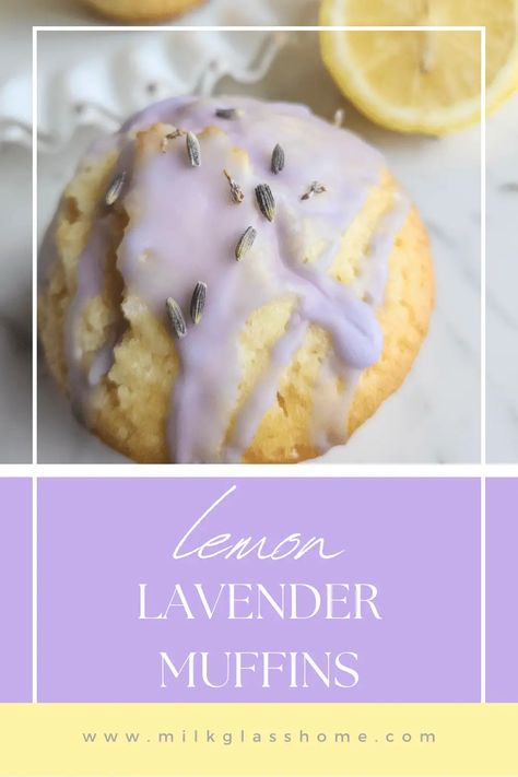 Lavender Muffins, Bunt Cake Recipe, Vanilla Muffins, Lavender Recipes, Culinary Lavender, Mother's Day Brunch, Lemon Muffins, Glass Home, Mothers Day Brunch