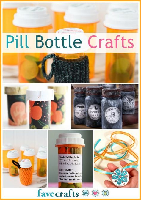 Old Pill Bottles, Empty Medicine Bottles, Reuse Pill Bottles, Medicine Bottle Crafts, Pill Bottle Crafts, Prescription Bottle, Pill Bottle, Medicine Bottle, Up Cycle