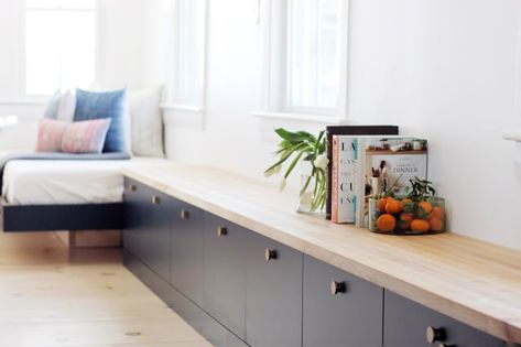 The Best IKEA Besta Hacks You Can DIY Right Now Ikea Besta Hacks, Besta Hacks, Ikea Hack Bench, Ikea Bestå Hack, Besta Ikea, Ikea Besta, Best Ikea, Ikea Storage, Built In Bench