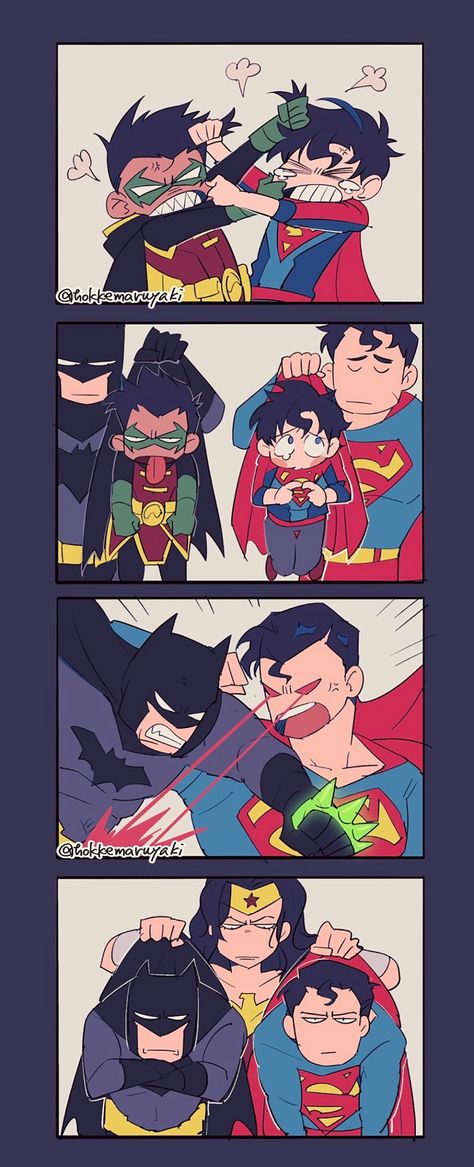 Superwonderbat Fanart, Batfamily Comics Funny, Bat Family Comics, Batman X Superman Fanart, Dc Hero Oc, Character Ais, Batman X Wonder Woman, Superbat Fanart, Batfamily Comics