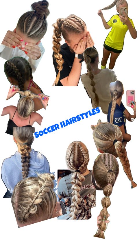 Hairstyles for soccer Hairstyles For Soccer, Soccer Hairstyles, Cute Simple Hairstyles, Cute Hairstyles, Easy Hairstyles, Soccer, Hairstyles, Hair, Football