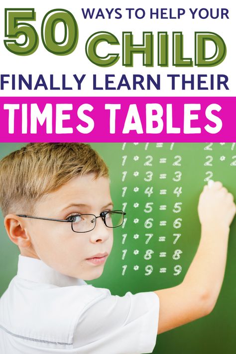 Times Tables Tricks, Teach Times Tables, Learning Times Tables, Learn Times Tables, Times Tables Games, Math Tables, Teaching Math Strategies, How To Teach Kids, School Learning