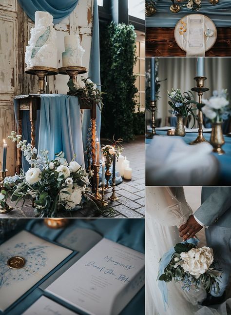 Autumn Wedding Colours Dusky Blue Ideas SJP Photography #wedding #autumnwedding Autumn Wedding Colours, Beer Garden Wedding, Dusky Blue Wedding, Deep Red Wedding, Blue Wedding Ideas, Burgundy Wedding Theme, Wedding Color Schemes Blue, Taupe Wedding, Popular Wedding Colors