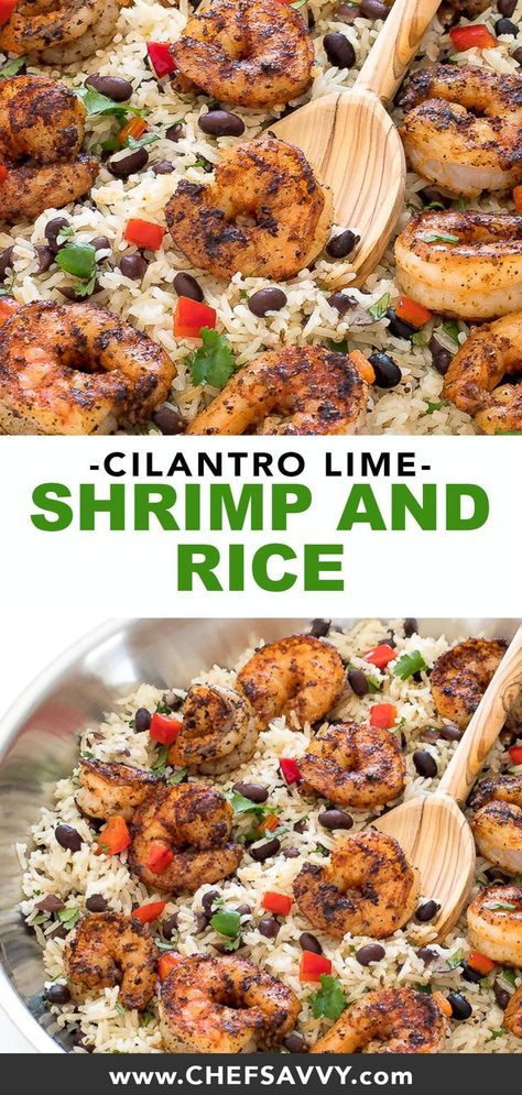 Shrimp Blackened, Gallstone Diet, Black Bean Rice, Mexican Shrimp Recipes, Cilantro Lime Rice Recipe, Staple Recipes, Shrimp And Rice Recipes, Lime Rice Recipes, Bean Rice