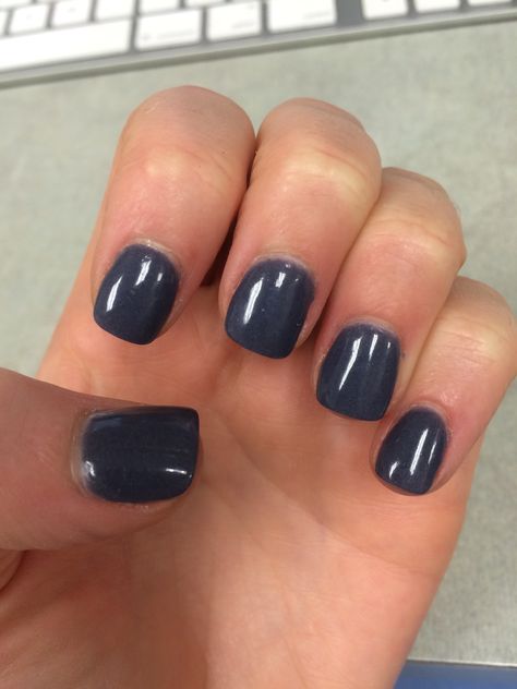 Dark and stormy blue purple gray Nexgen manicure nails Dark Gray Dip Powder Nails, Dark Blue Dip Powder Nails, Gelled Nails, Gen Nails, Nexgen Nails Colors, Mail Color, Nexgen Nails, Prom Nails Red, Stormy Blue