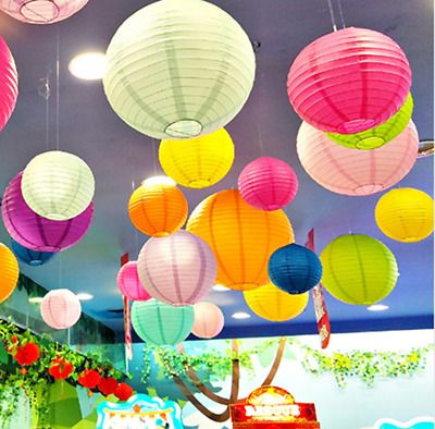 Balloon Lanterns, Festival Themed Party, Paper Lanterns Party, Diy Christmas Party, Paper Balloon, Hanging Paper Lanterns, Chinese Paper Lanterns, Round Paper Lanterns, Mini Led Lights