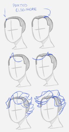 Drawing Hair Tutorial, Drawing Eyes, Drawing Hair, Hair Sketch, Drawing Faces, Character Sketches, Body Drawing, Hair Reference, Character Sketch