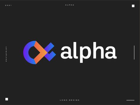 logo design concept for Alpha - (Unused) by designbydi on Dribbble Alpha Logo Design Ideas, Alpha Logo Design, Alpha Design, Summit Logo, Branding Mood Board Inspiration, Alpha Logo, Generation Alpha, Alpha Designs, Brand Identity Guidelines