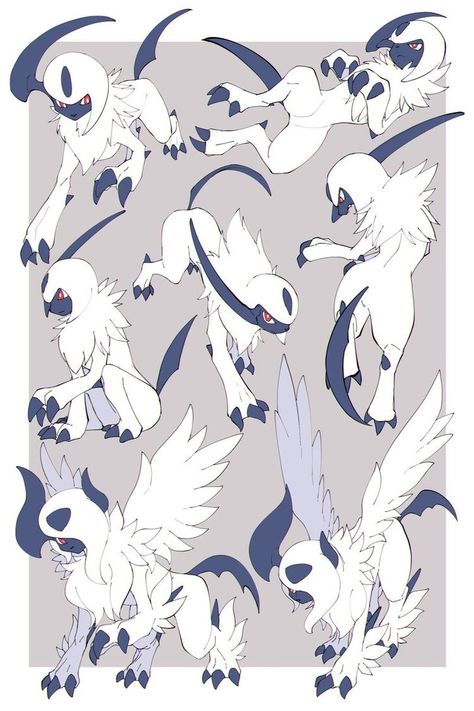 Absol Pokemon Art, Pokemon Absol, Absol Pokemon, Giratina Pokemon, Ulquiorra Cifer, Oc Pokemon, Pokemon Pins, Pokemon Oc, Cute Pokemon Pictures