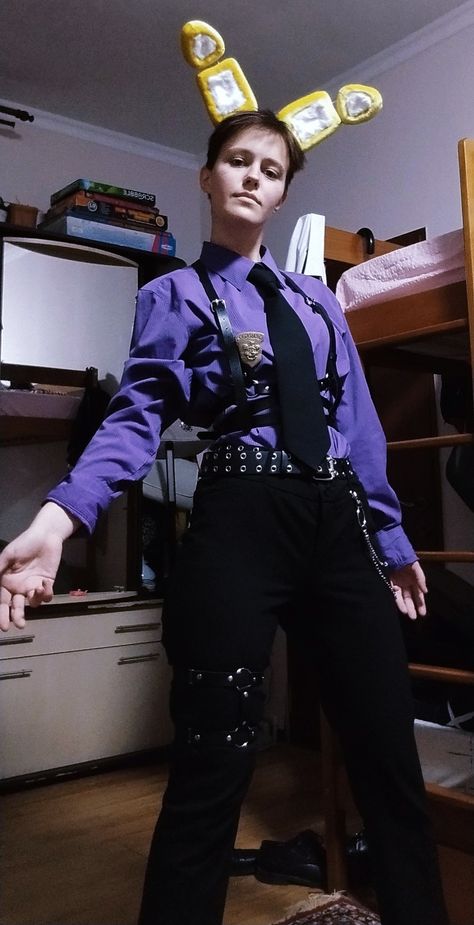 William Afton Cosplay, Fnaf Cosplay, Halloween Coustumes, Male Cosplay, William Afton, Fantasias Halloween, Fnaf Characters, Purple Guy, Fnaf Art