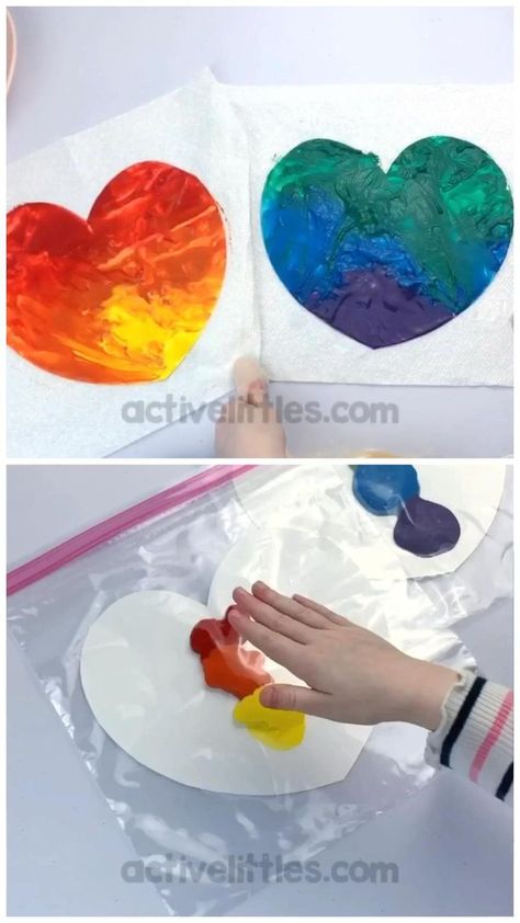 Easy DIY mess free painting for kids [Video] | Toddler activities, Infant activities, Toddler arts and crafts Oppgaver For Barn, Mess Free Painting, Maluchy Montessori, Free Painting, Aktiviti Kanak-kanak, Toddler Arts And Crafts, Baby Learning Activities, Preschool Valentines, Daycare Activities