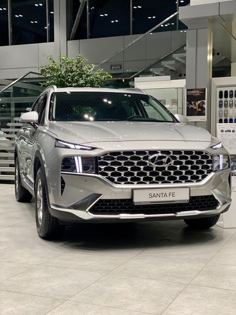 2023 Hyundai Santa Fe, Santa Fe Car, Cars Hyundai, Auto Hyundai, Hyundai Suv, Grey Car, New Hyundai, Future Cars, All Nike Shoes