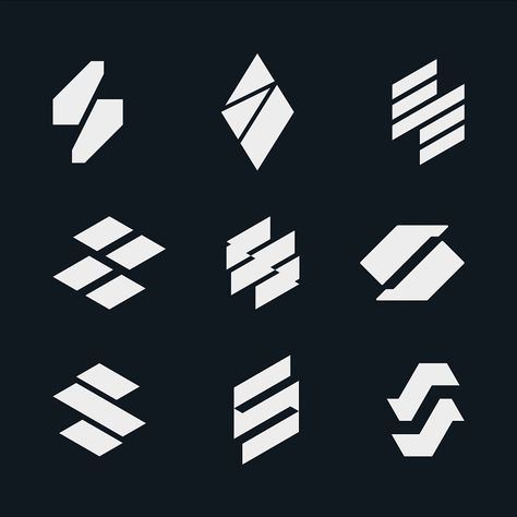 Daniel Rotter - Logo Designer on Instagram: “S explorations — —⁣⁣⁣⁣⁣⁣⁣⁣⁣⁣⁣ Feedback is always welcome⁣⁣⁣⁣⁣⁣⁣⁣⁣⁣⁣ ————————————⁣⁣⁣⁣⁣⁣⁣⁣⁣⁣⁣ 👉 Let‘s start a project together!⁣⁣ 👉…” S Geometric Logo, Logo Pattern Design Branding, Explore Logo, Minimal Logos Inspiration, Trading Logo, Logo Software, Frida Kahlo Paintings, Geometric Logo Design, Science Crafts