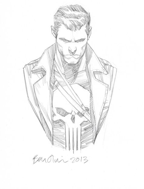 The Punisher - Ben Oliver Ben Oliver, Punisher Comics, Punisher Art, Comic Art Sketch, Comic Book Drawing, Comic Book Art Style, The Punisher, Comic Drawing, Marvel Comics Art