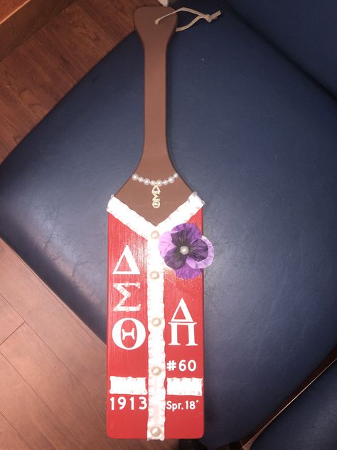 Delta Paddle Ideas, Delta Sigma Theta Paddle, Delta Sigma Theta Paddle Ideas, Theta Crafts, Delta Sigma Theta Apparel, Greek Paddles, Delta Sigma Theta Gifts, Phi Gamma Delta, Handmade Gifts For Boyfriend