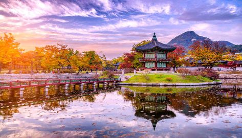 South Korea In October: A Fun Guide On Everything You Need To Know! Water Pavilion, Korea Południowa, Bukchon Hanok Village, Sokcho, Seoul Travel, Gyeongju, Lotte World, Korean History, South Korea Travel