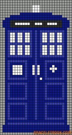 Doctor who Doctor Who Crafts, 8bit Art, Geek Crafts, Minecraft Crafts, Pixel Pattern, Quilts Ideas, Perler Patterns, Tapestry Crochet, Loom Patterns