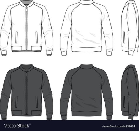 Hoodie Vector, Vector Clothes, Hoodie Sewing, Hoodie Sewing Pattern, T Shirt Sewing Pattern, Plain Jacket, Sport Jacket Men, Blank Sweatshirts, Gym Suit