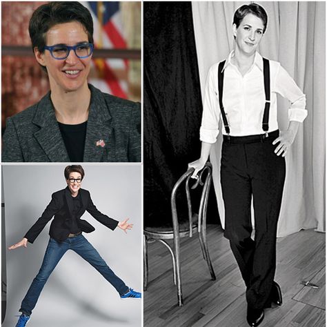 Maddow Collage 6_edited-1 Icon Dress, Queer Style, Androgynous Outfits, More Icons, Rachel Maddow, Queer Fashion, S Icon, Iconic Dresses, Style Icon