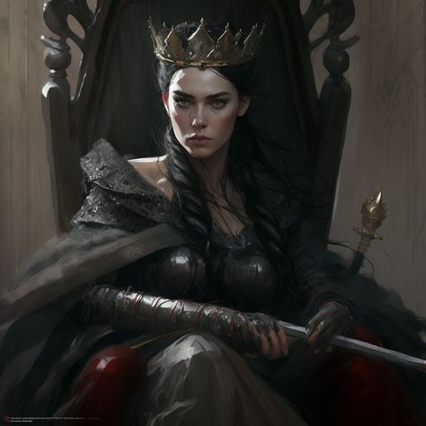 Holding A Crown Pose, Queen Concept Art, Queen Character Design, Queen Fantasy Art, Fantasy Queen, Warrior Queen, Fantasy Aesthetic, Arte Fantasy, Fantasy Inspiration