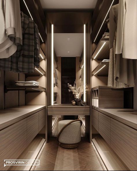 Walkin Closets Design, Small Closet Room, Modern Closet Designs, Small Closet Design, A Walk In Closet, Dream Closet Design, Walk In Closet Design, Closet Design Layout, Modern Closet