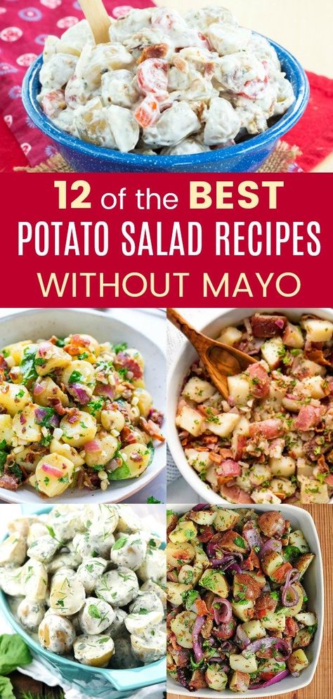 Potato Salad Without Mayo, Potato Salad Mayonnaise, Potato Salad No Mayo, The Best Potato Salad, Potato Salad Recipes, Best Potato Salad, Potato Salad Mustard, Best Potato Salad Recipe, Greek Yogurt Dressing