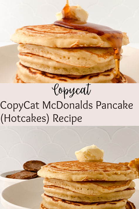 Copycat Mcdonald's Hotcake (pancake) recipe
Satisfy your cravings with our delectable Copycat McDonald's Pancake (Hotcakes) Recipe! Fluffy, golden-brown pancakes that taste just like the real deal. Perfect for a delicious breakfast or brunch. #CopycatMcDonalds #PancakeRecipe #BreakfastTreat Mcdonald’s Pancakes, Restaurant Style Pancakes, Mcdonalds Hotcakes Recipe, Mcdonald's Pancakes, Mcdonalds Hotcakes, Ihop Pancake Recipe, Hotcakes Recipe, Copycat Mcdonalds, Mcdonalds Pancakes