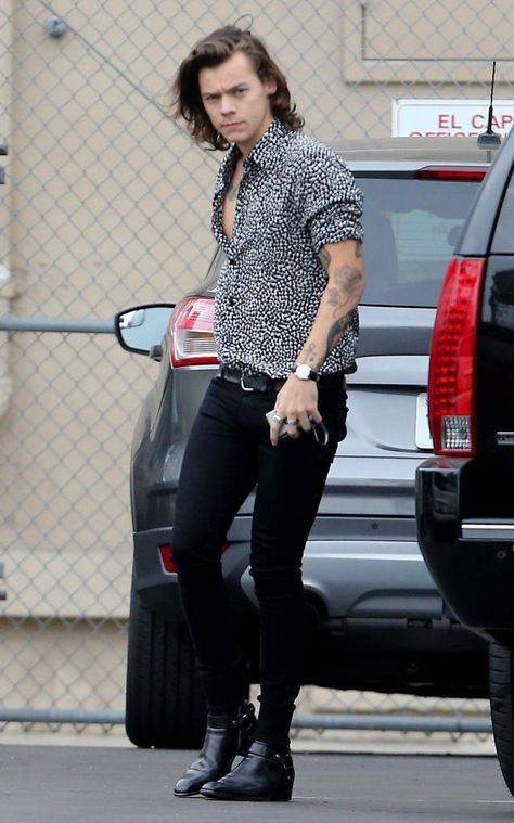 Harry Styles Street Style, Harry Styles Looks, Harry Styles 2014, Harry Styles Clothes, Harry Styles 2015, Rock Star Outfit, Harry Styles Outfit, Harry Styles Hot, My Boss