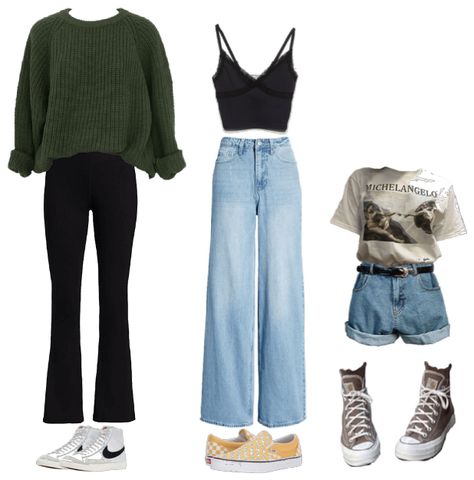 Slytherin Inspired Outfits Aesthetic, Hogwarts Dr Wardrobe, Hogwarts Shifting Outfits, Outfits Hogwarts Dr, Hogwarts Outfits Slytherin, Hogwarts Dr Outfits, Dr Outfits Shifting, Hogwarts Clothes Aesthetic, Hogwarts Inspired Outfits