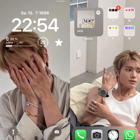 Nct Ios 16, Iphone Edit, Lockscreen Themes, Phone Widget, Simple Wallpaper, Phone Decor, Phone Inspo, Homescreen Ideas, Ios 16