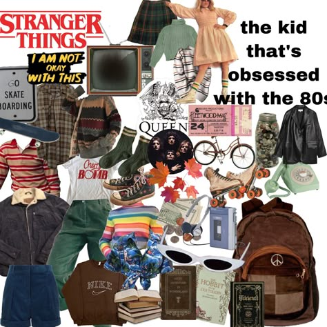 80s Clothes Aesthetic, Stranger Things Aesthetic Fashion, Stranger Things Inspired Outfits, Retro Outfits 80s 1980s, 80s Skirts, 80’s Outfits, 1980s Outfits, 80’s Aesthetic, 80s Inspired Outfits