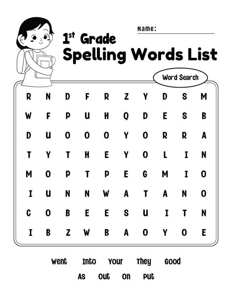 Homeschooling First Grade, 1st Grade Spelling, Spelling Words List, Worksheet Preschool, Sight Word Fun, Fourth Grade Resources, Reading Vocabulary, Spelling Worksheets, Grade Spelling