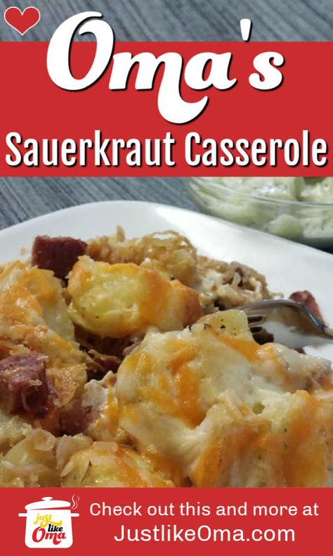 What To Do With Leftover Sauerkraut, Saurkraut And Ham Recipes, Leftover Sauerkraut Recipes, Leftover Sauerkraut, Recipes Using Sauerkraut, Sauerkraut Casserole, German Sauerkraut, German Food Authentic, German Cooking