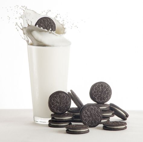 Milk and Oreoes | by James Stiles Photography Milk Photography, Oreo Milk, Oreo Shake, Food Photography Composition, Ice Cream Photography, Oreo Biscuits, Milk Splash, Bakery Products, Coffee Shot