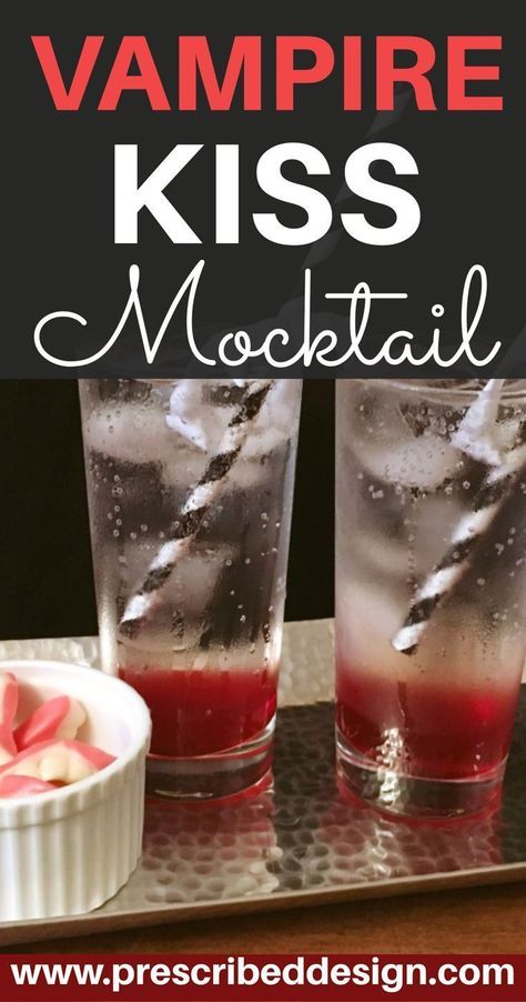 Mock Tail Recipe, Cherry Simple Syrup, Kids Halloween Food, Vampire Kiss, Vampire Movies, Recipe Cover, Halloween Recipe, Halloween Cocktails, Delicious Cake Recipes