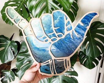 Surf Room Decor, Shaka Hand, Beach Room Decor, Surf Room, Ocean Room, Beachy Room, Surf Decor, Beach Room, Hand Sign