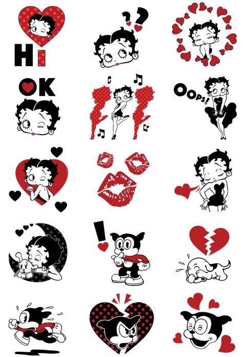 Betty Boop Tattoos, American Traditional Tattoo Ideas, Traditional Tattoo Ideas, Chicano Drawings, Nail Drawing, Betty Boop Art, Betty Boop Pictures, American Traditional Tattoo, Old Cartoons