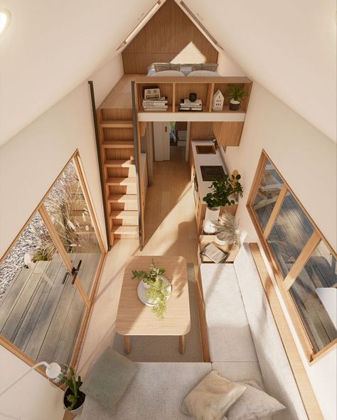 Tiny House Plans Free, Tiny House Bedroom, Nordic House, Small Tiny House, Tiny House Interior Design, Tiny House Loft, Best Tiny House, Tiny House Inspiration, Tiny House Bathroom