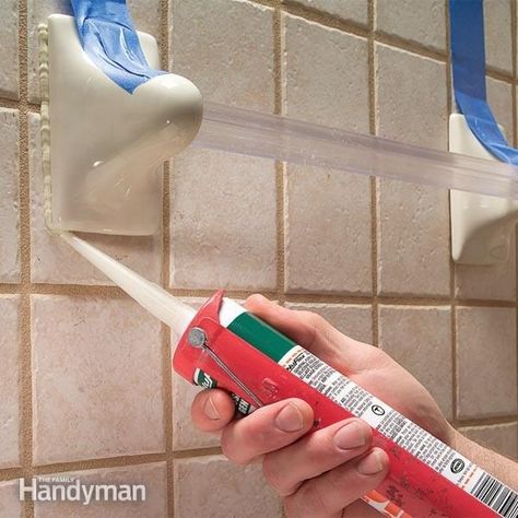 How to Replace a Towel Bar Tile Walls, Silicone Caulk, Diy Accent Wall, Old Bar, Build Floating Shelves, Old Towels, Floating Shelves Diy, Shower Towel, Bathroom Towel Bar