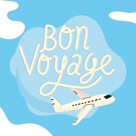 Avion Bon Voyage Tourisme | Premium Vector #Freepik #vector #voyage-avion #vol-avion #avion #avion-illustration Bon Voyage Wishes, Bon Voyage Quotes, Bon Voyage Message, Happy And Safe Journey, Plane Illustration, Bon Voyage Cards, Bon Voyage Party, Photo Avion, Marc Jacobs Snapshot Bag